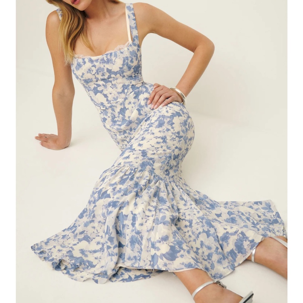 Reformation Irisa Dress Ivory - Size 8